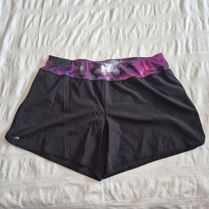 Ideology women's 2X black shorts with liners cosmic top waist band VGUC